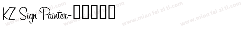 KZ Sign Painter字体转换